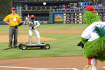 HUBO throws first pitch 4-28-12